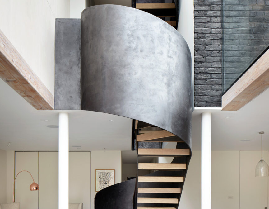 Stairs at De Beauvoir House by luxury architecture studio Cousins &amp; Cousins