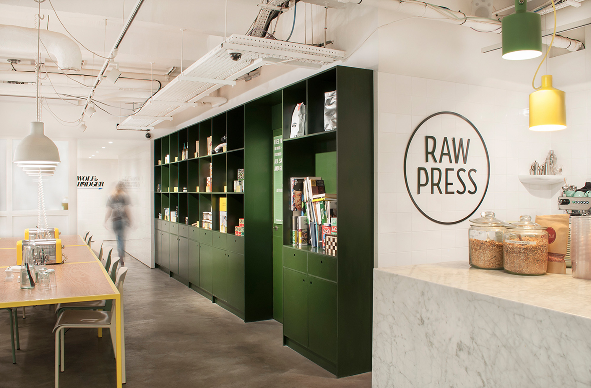 Shot of Raw Press Cafe by Augustus Brown Architects
