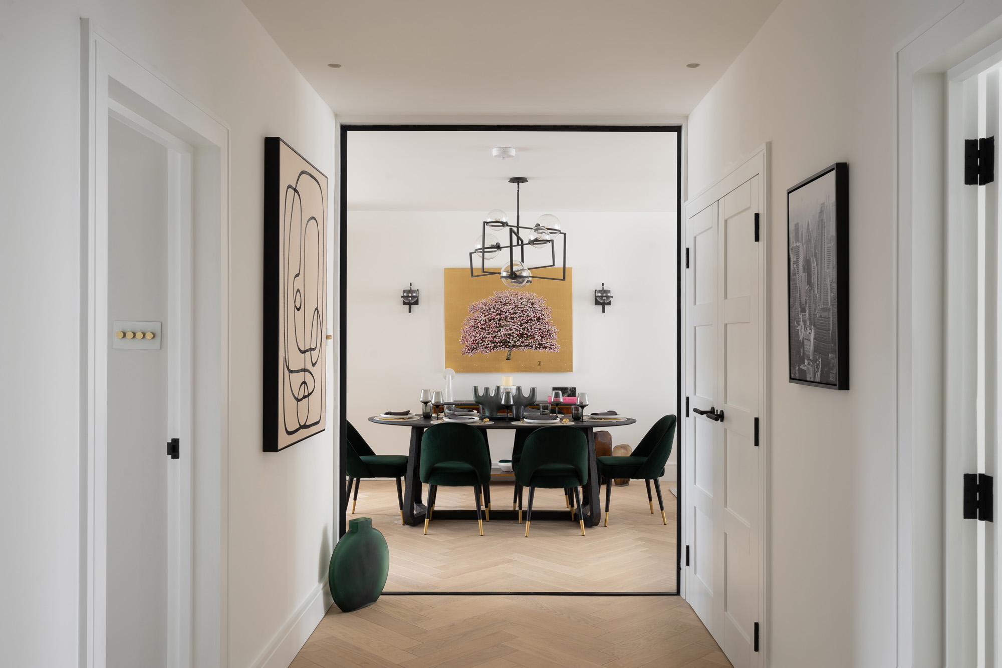 For Rent: Queens Court Bayswater W2 luxury interior design in hallway