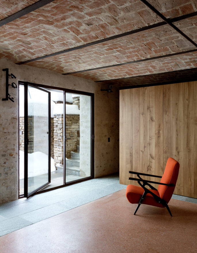Chair in Cornish cottage by Jonathan Tuckey - luxury architecture studio