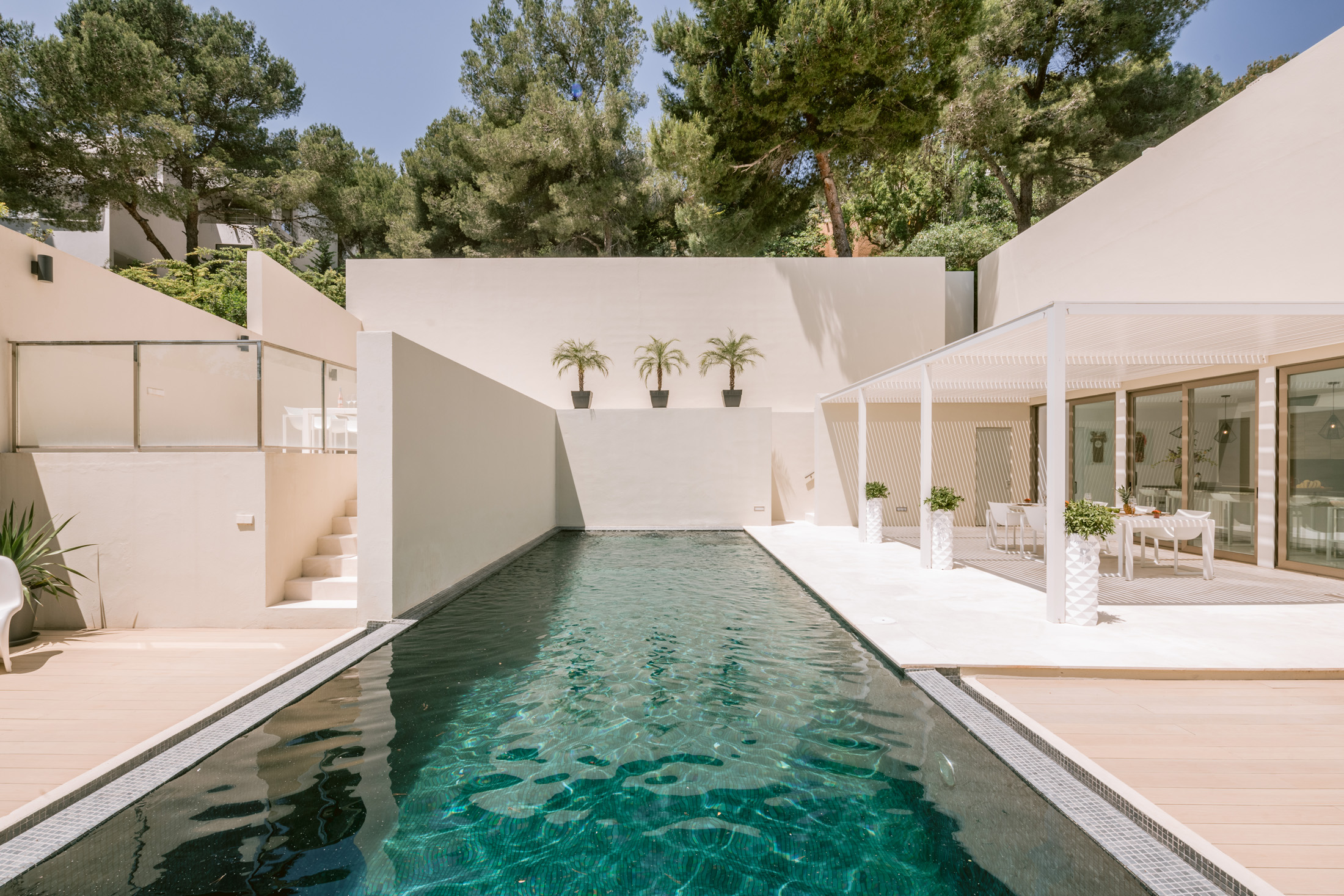 Luxury architecture in Ibiza by Erpicum Pool and Terrace Can Furnet
