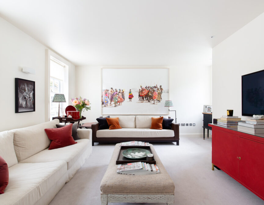 Luxury Interior Design in Living Room Kensington Park Mews W11