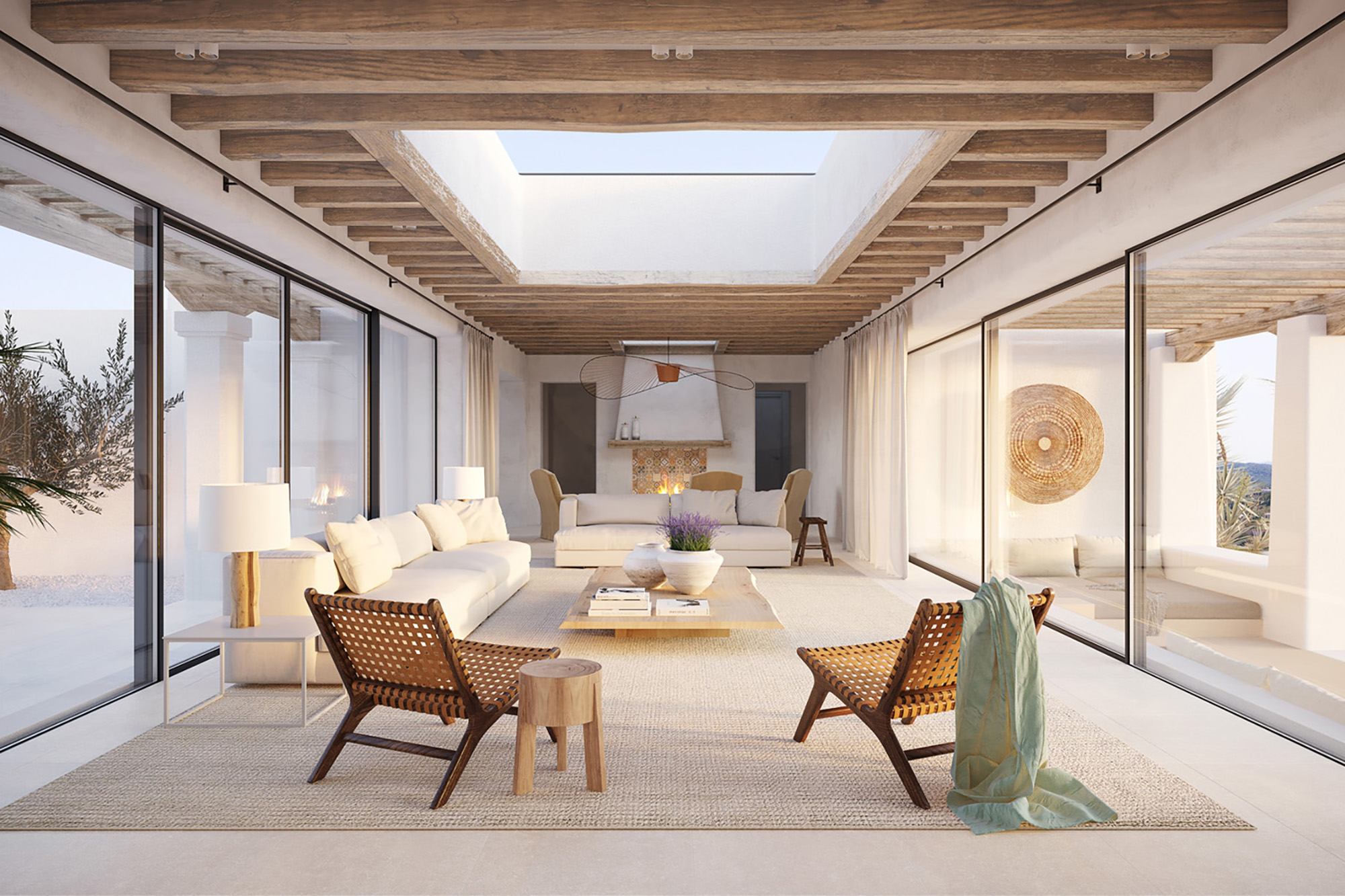 Living room of Casa Bloom designed by Blakstad