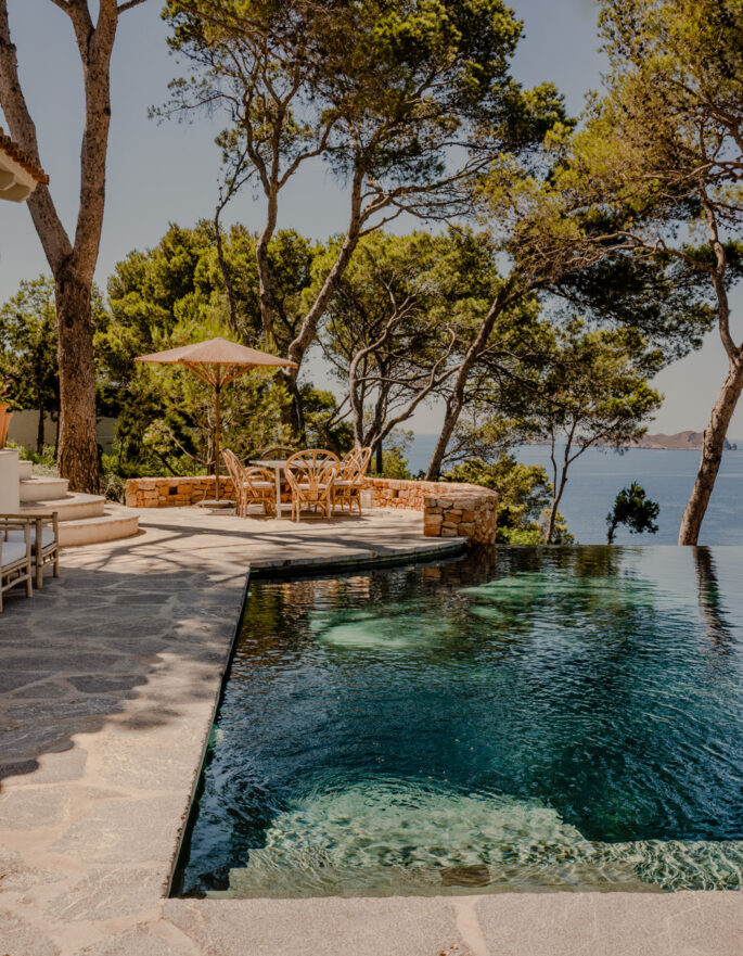 Pool of a luxury villa in Ibiza