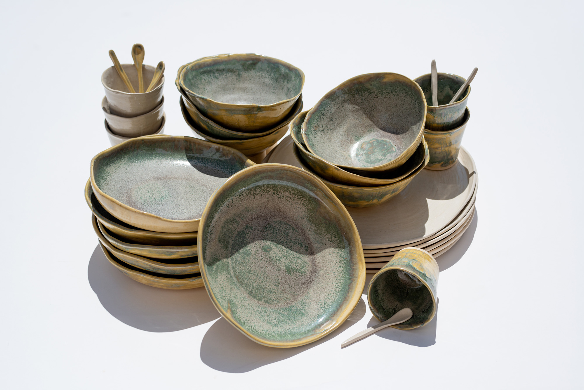 Pile of ceramics by Charlotte Ceramics