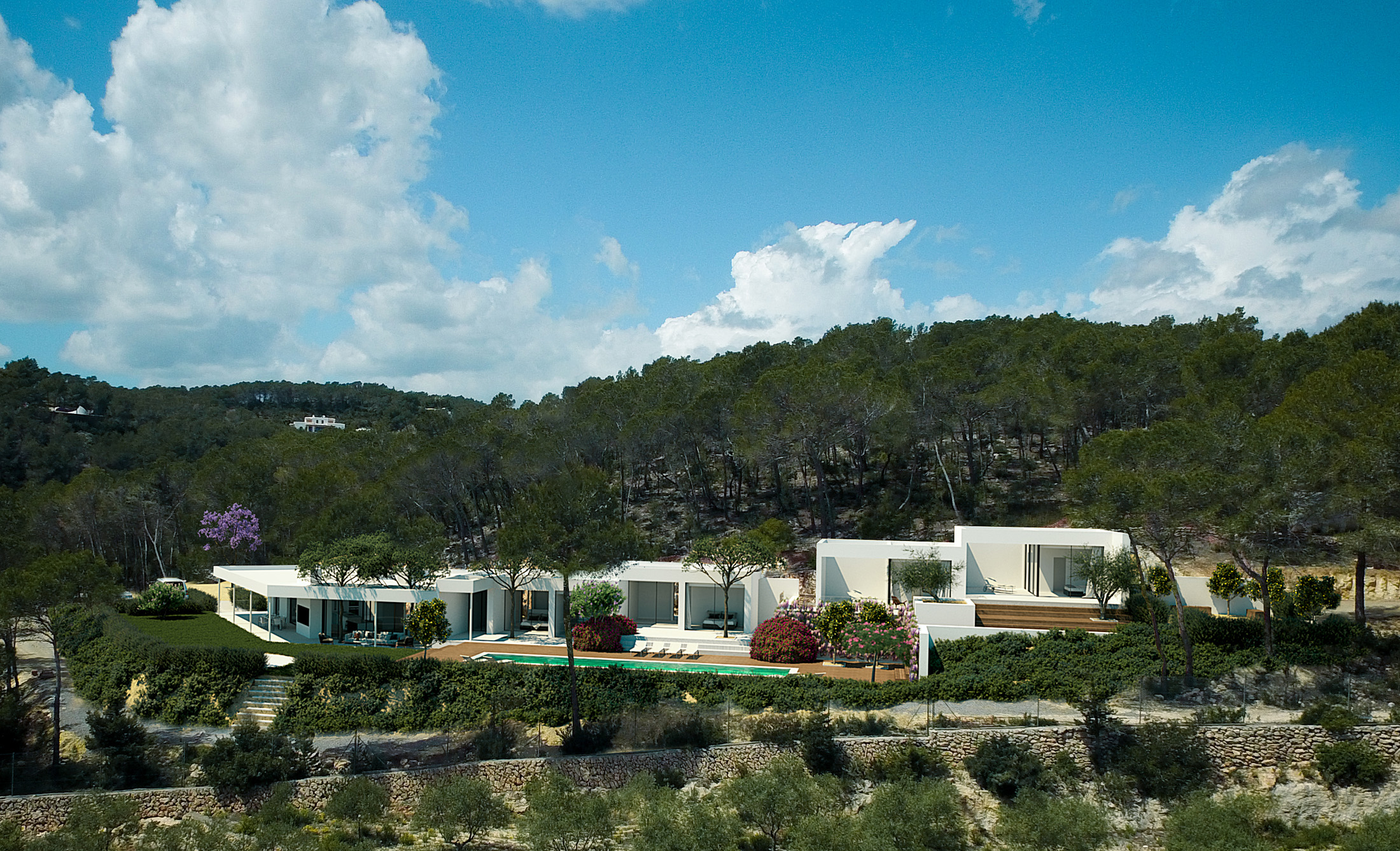 Render of a luxury villa to buy in Ibiza