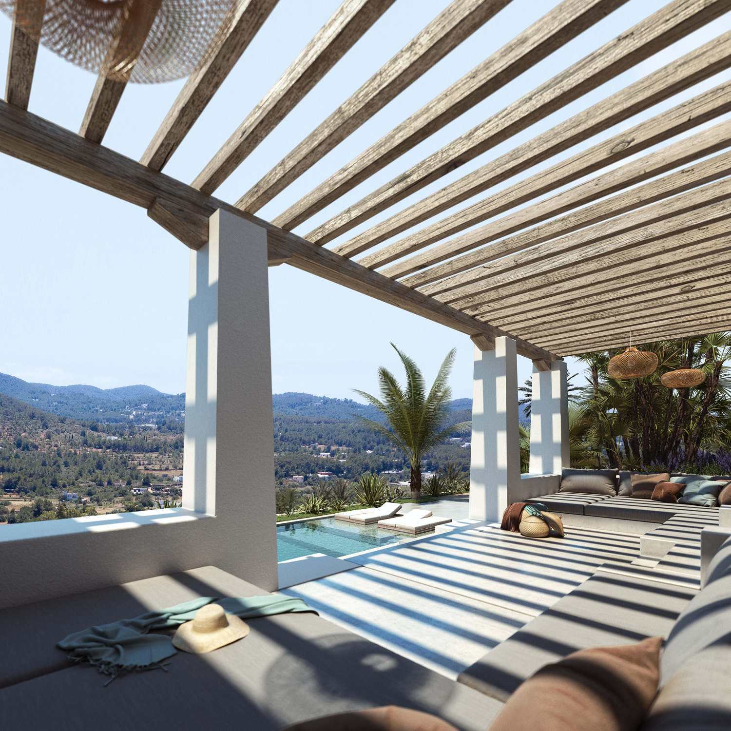 Render showing a luxury villa for sale in Ibiza