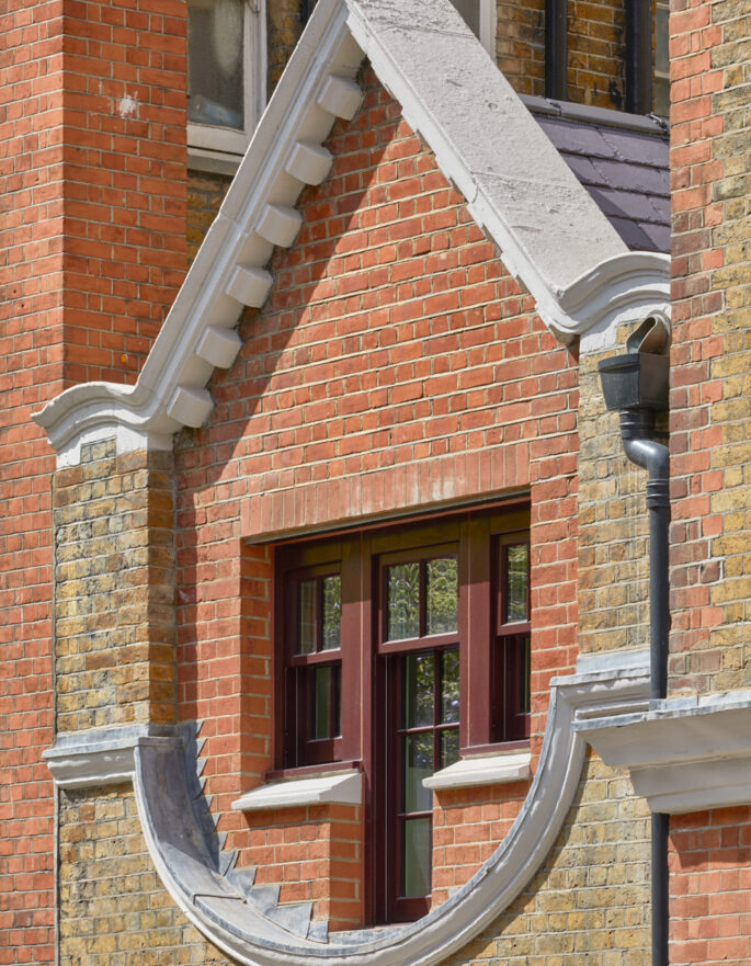 Original Red-Brick Window Chapter House