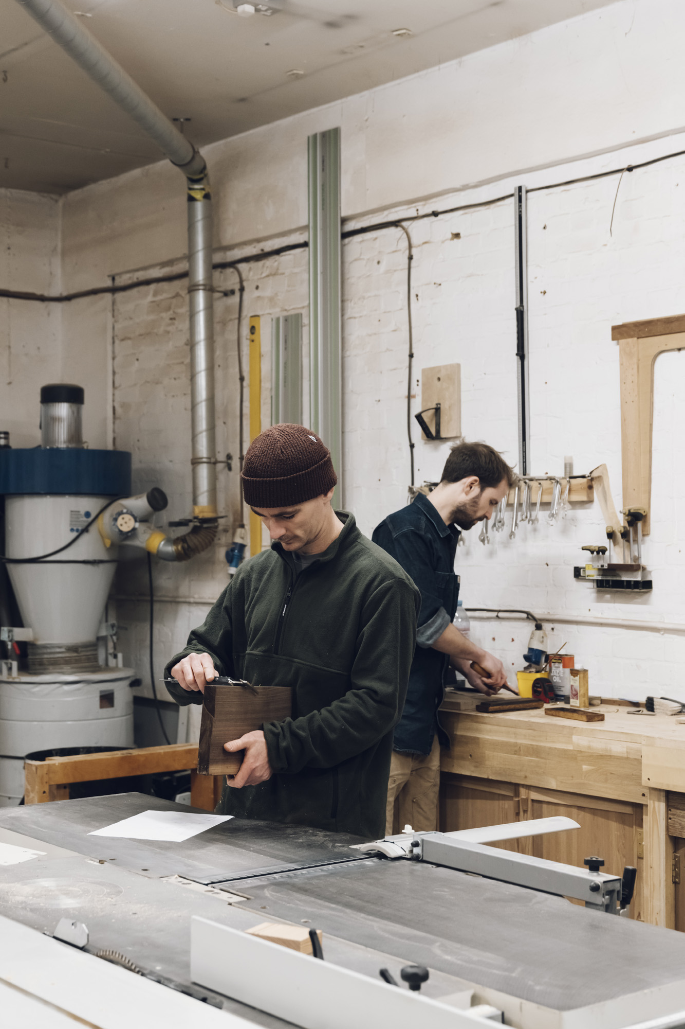Woodworking in a workshop