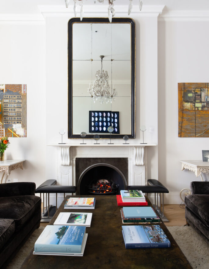 For Rent: Ladbroke Gardens Notting Hill W11 contemporary interior design in reception room
