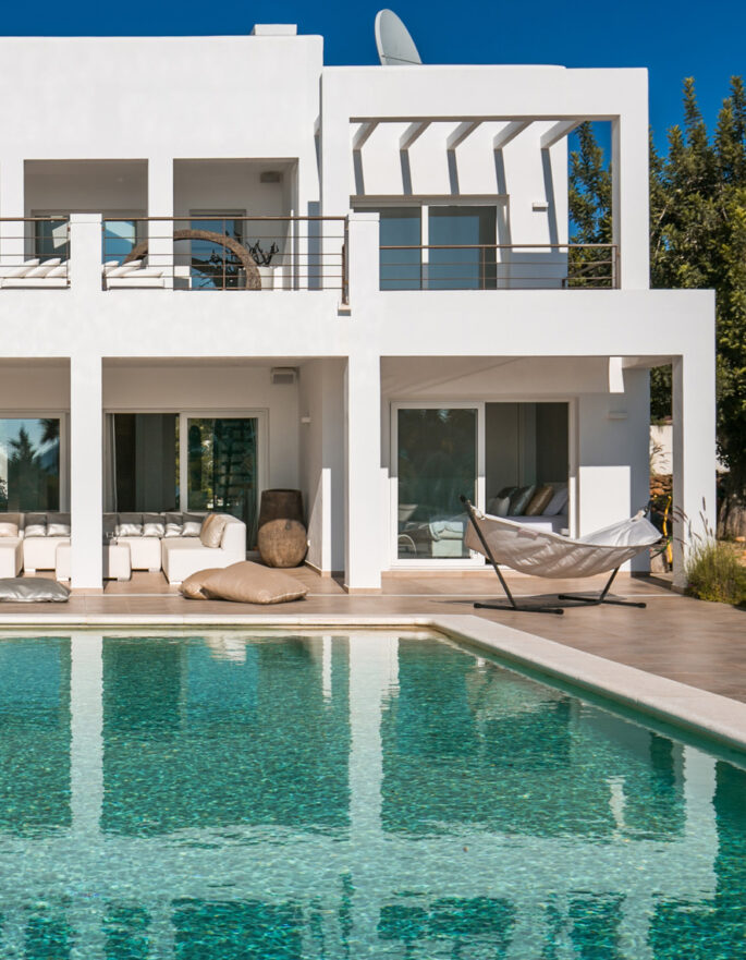 Swimming pool of a luxury villa in Ibiza