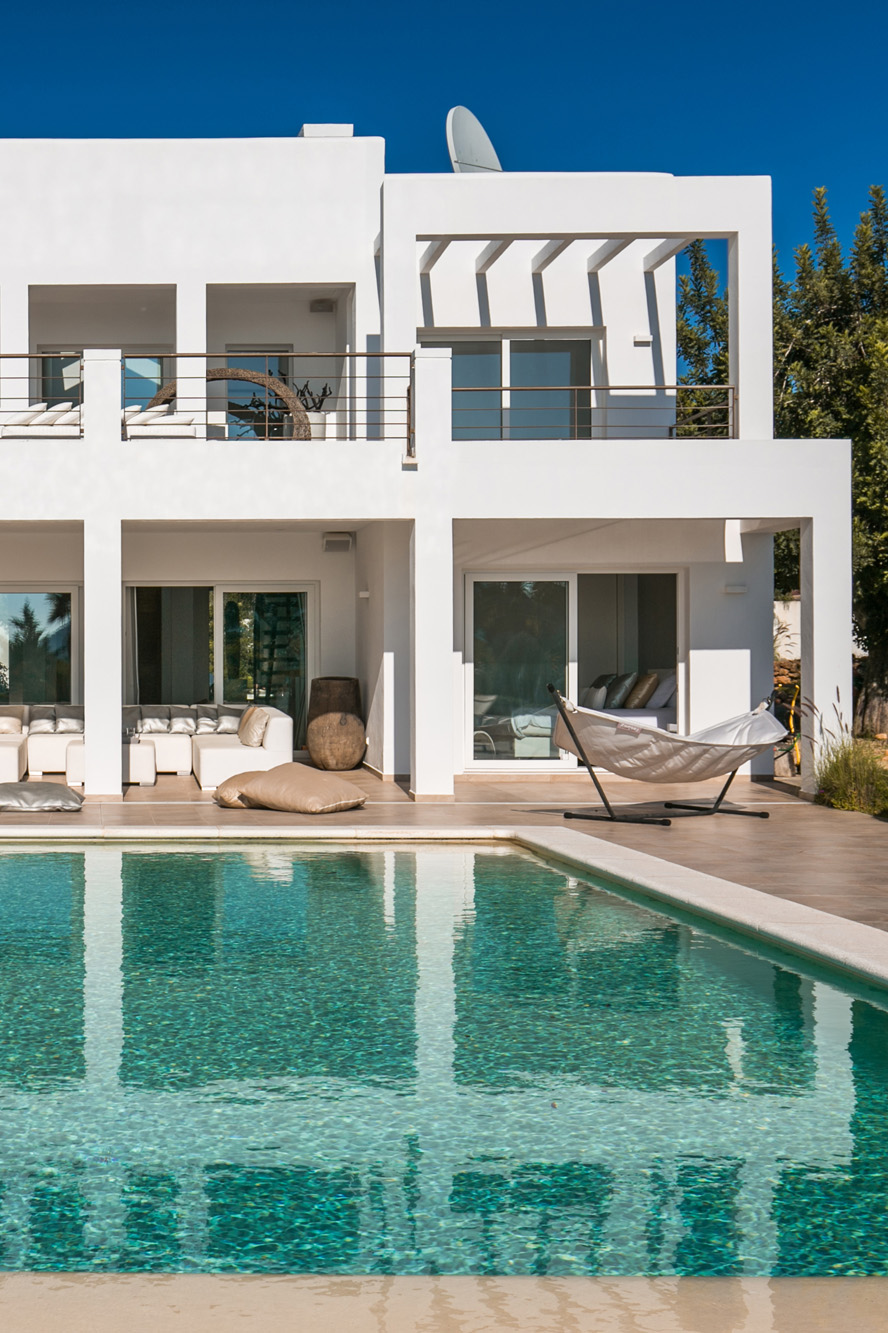 Swimming pool of a luxury villa in Ibiza