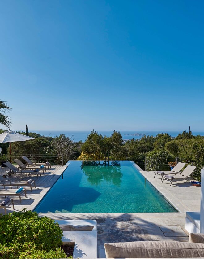 Sea view villa from Casa Agave villa in Ibiza