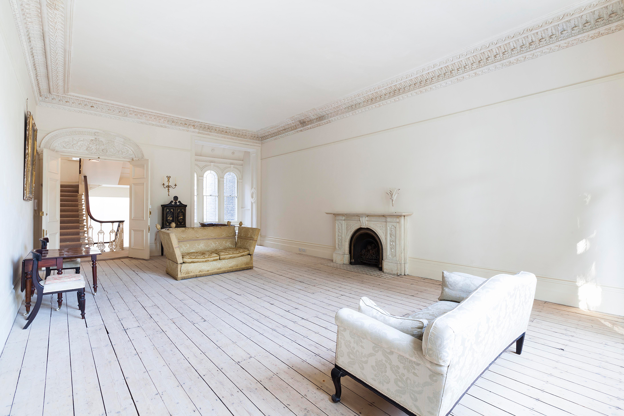 For Sale: Linden Gardens Notting Hill W11 minimalist period reception room