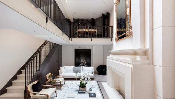 For Sale: Powis Mews Notting Hill W11 luxury reception room with double-height ceiling