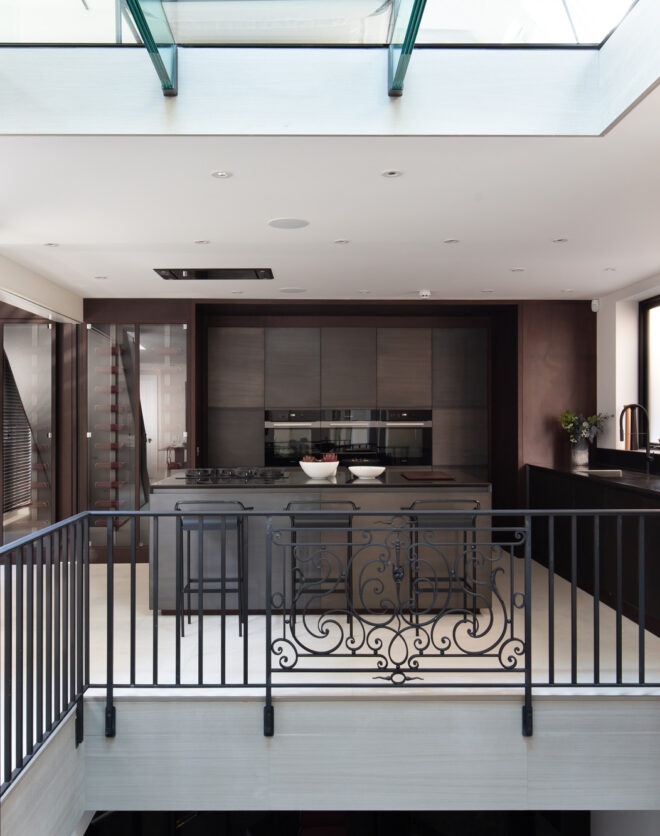 For Sale: Powis Mews Notting Hill W11 dramatic mezzanine kitchen