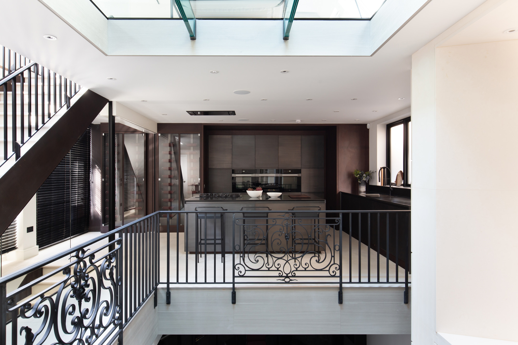 For Sale: Powis Mews Notting Hill W11 dramatic mezzanine kitchen