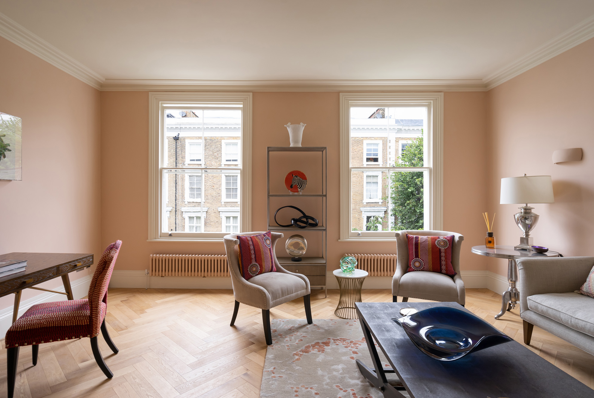 For Sale: Sunderland Terrace Notting Hill W11 elegant reception room with dual sash windows