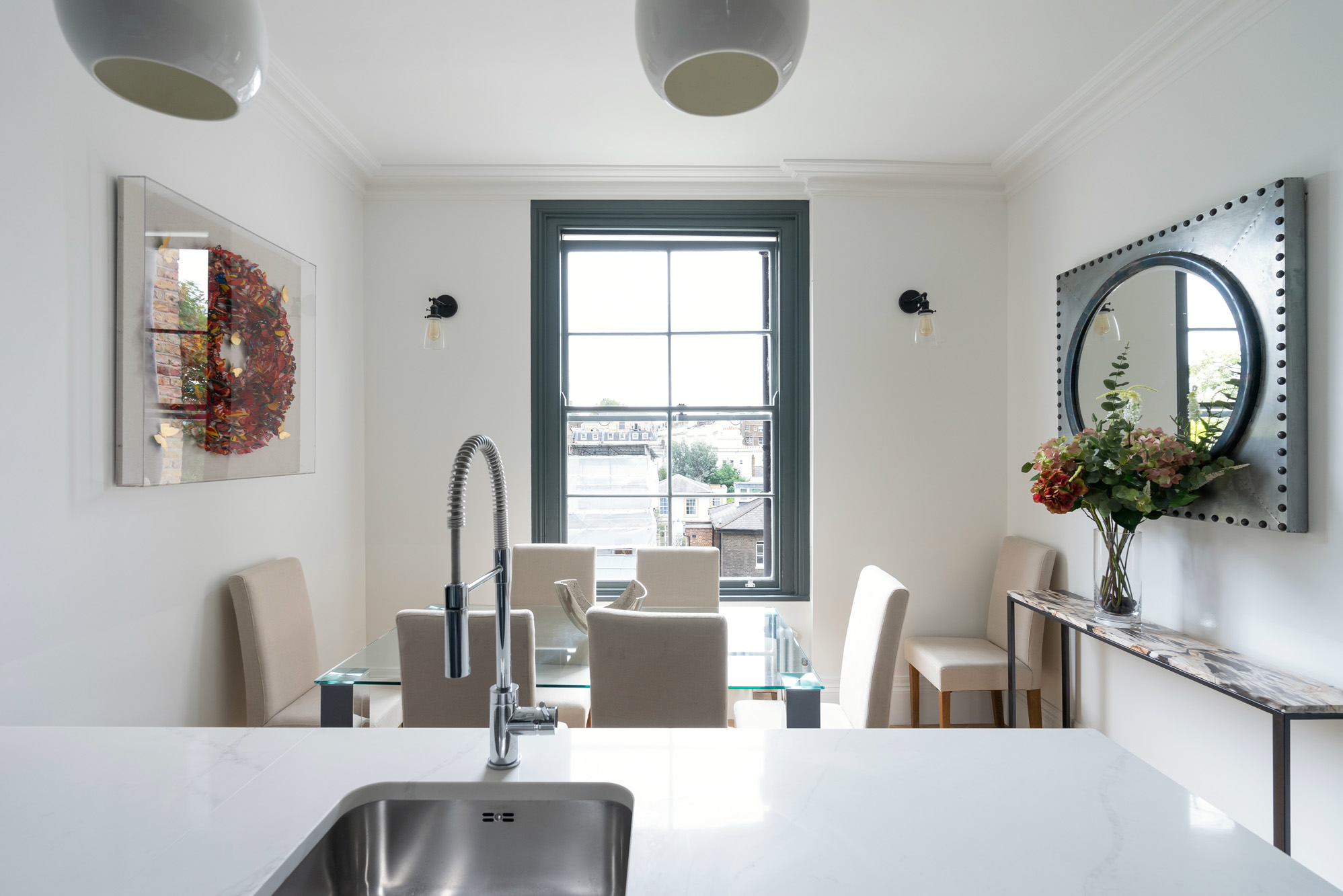 For Sale: Sunderland Terrace Notting Hill W11 modern kitchen with luxury interior design