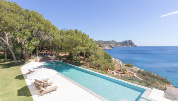 Sea view of Villa Mastella luxury Ibiza Villa to rent
