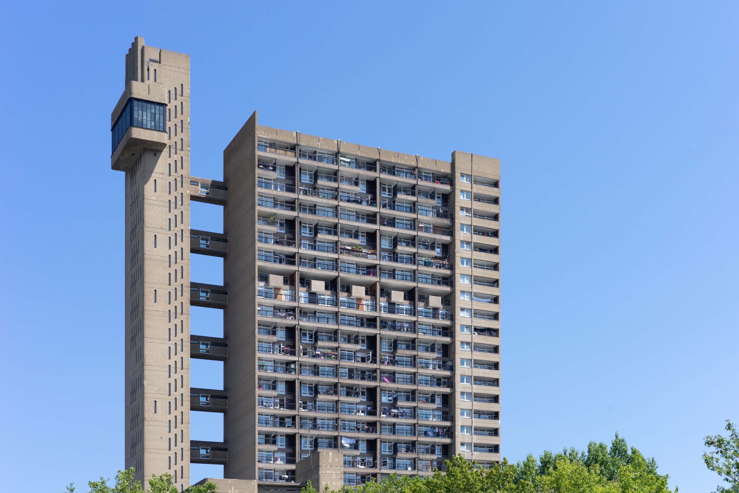 For Rent: Trellick Tower North Kensington W10 brutalist exterior by Erno Goldfinger