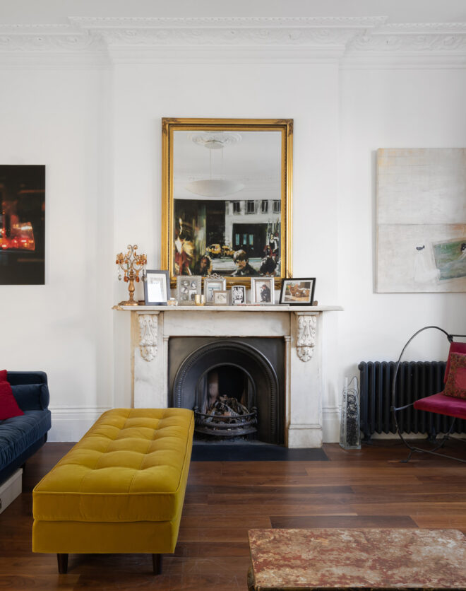 Living area in Colville Terrace Notting Hill