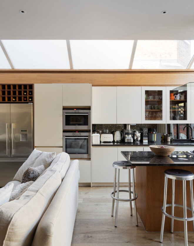 For Sale: Finstock Road, North Kensington W10, contemporary kitchen with skylights