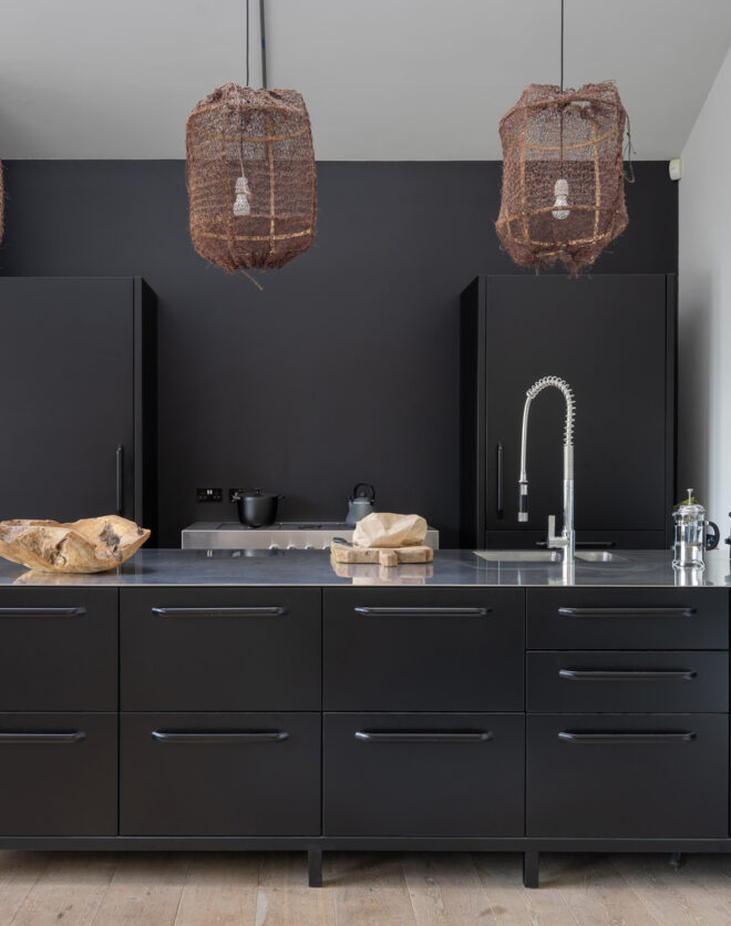 For Sale: Harrow Road Queen's Park W6 industrial interior design in kitchen