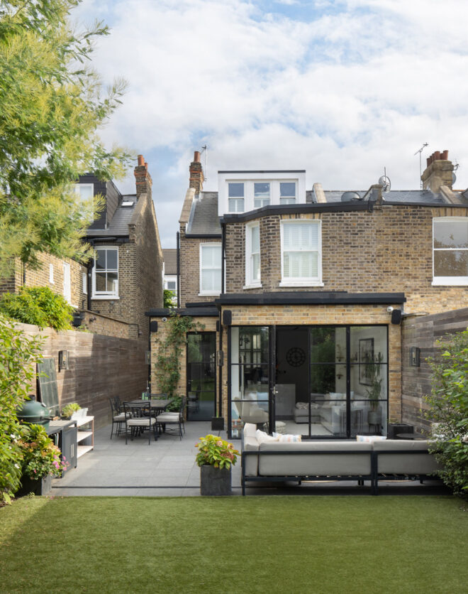 For Sale: Harvist Road Queen&#039;s Park NW10 rear garden and contemporary extension