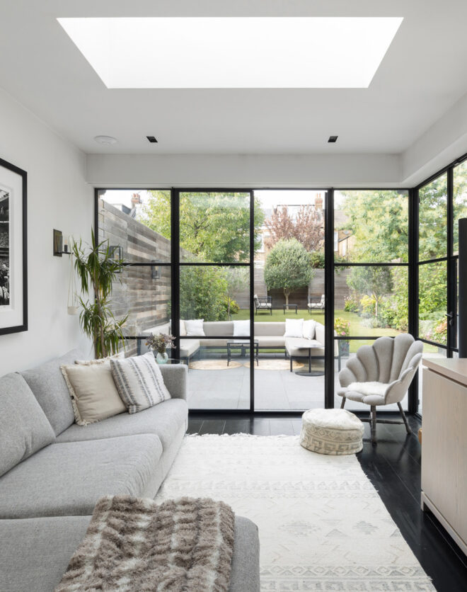 For Sale: Harvist Road Queen's Park NW10 skylit living area