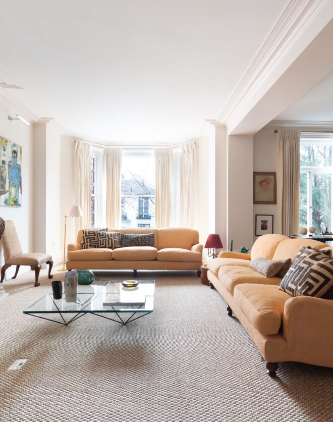 For Sale: Hereford Mansions Notting Hill W11 bay windows and a fireplace in the reception room