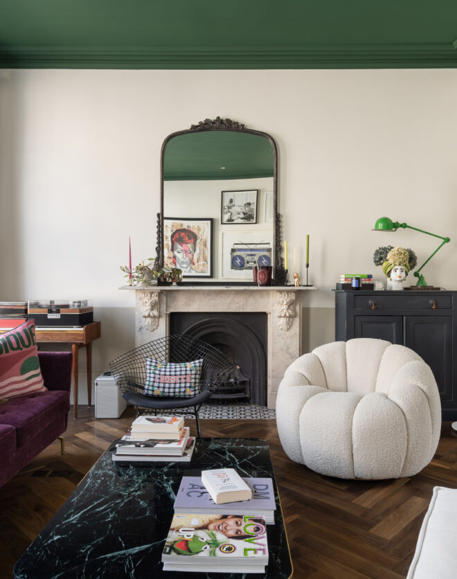 Living room at Ladbroke Crescent Notting hill