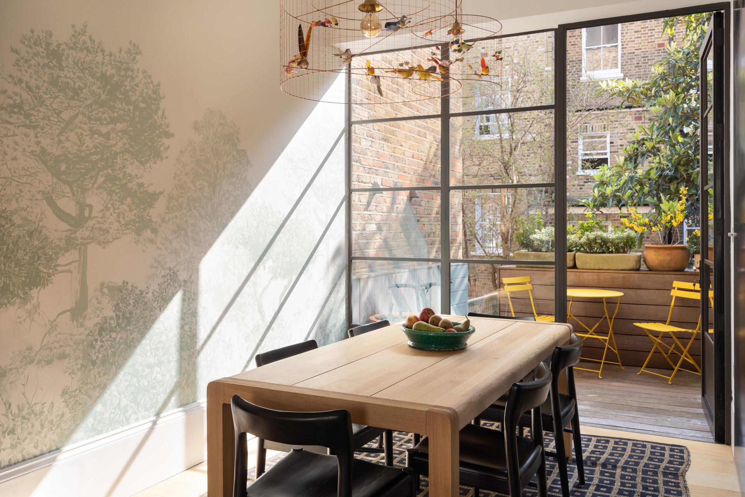 Dining room at Ladbroke Crescent Notting hill