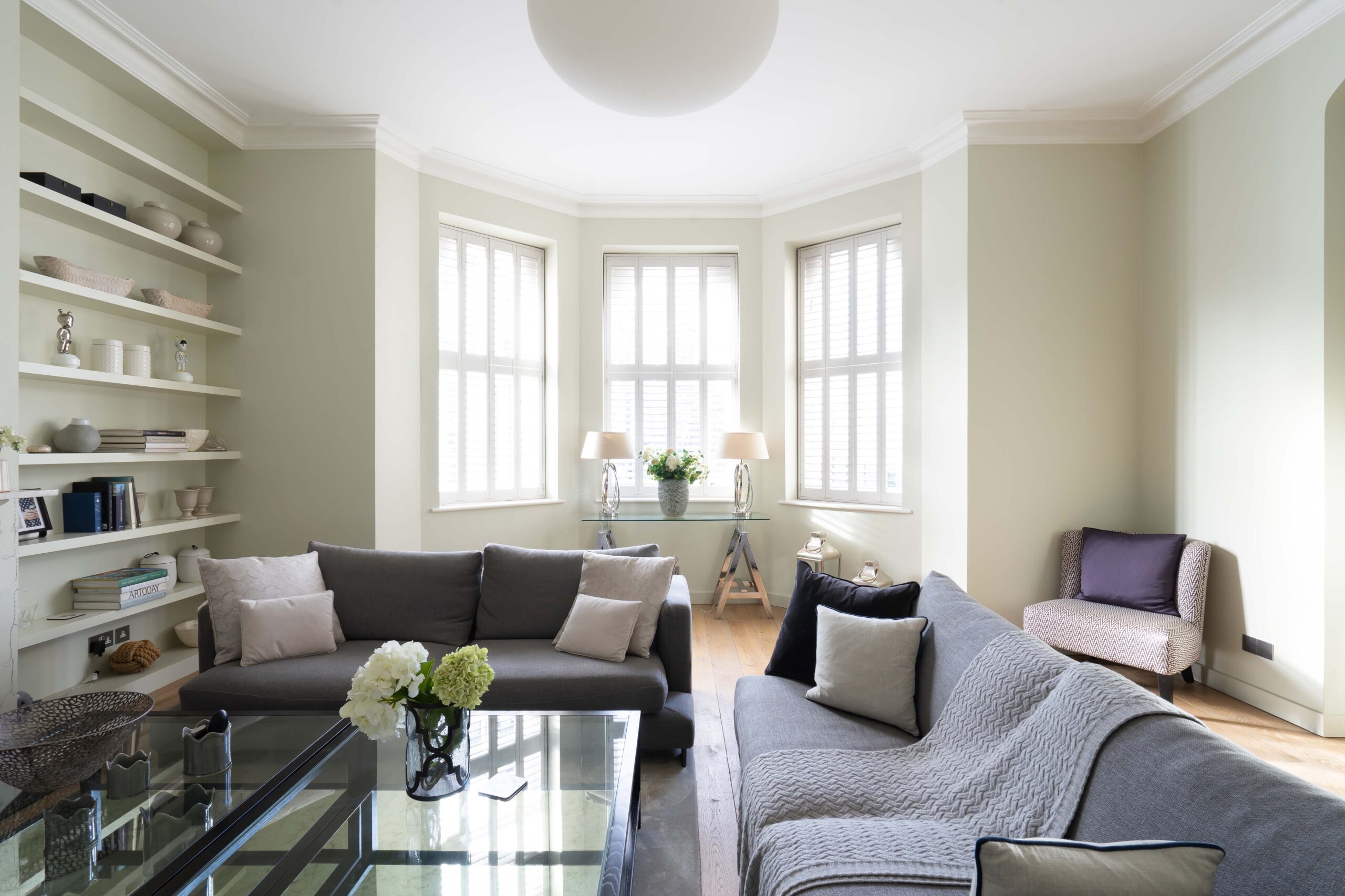 Living area in Labroke Grove, Notting Hill