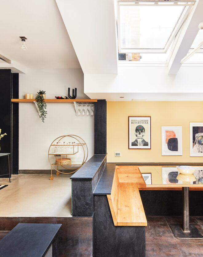 For Sale: Ledbury Road Notting Hill W11 eclectic reception room and dining area with skylight