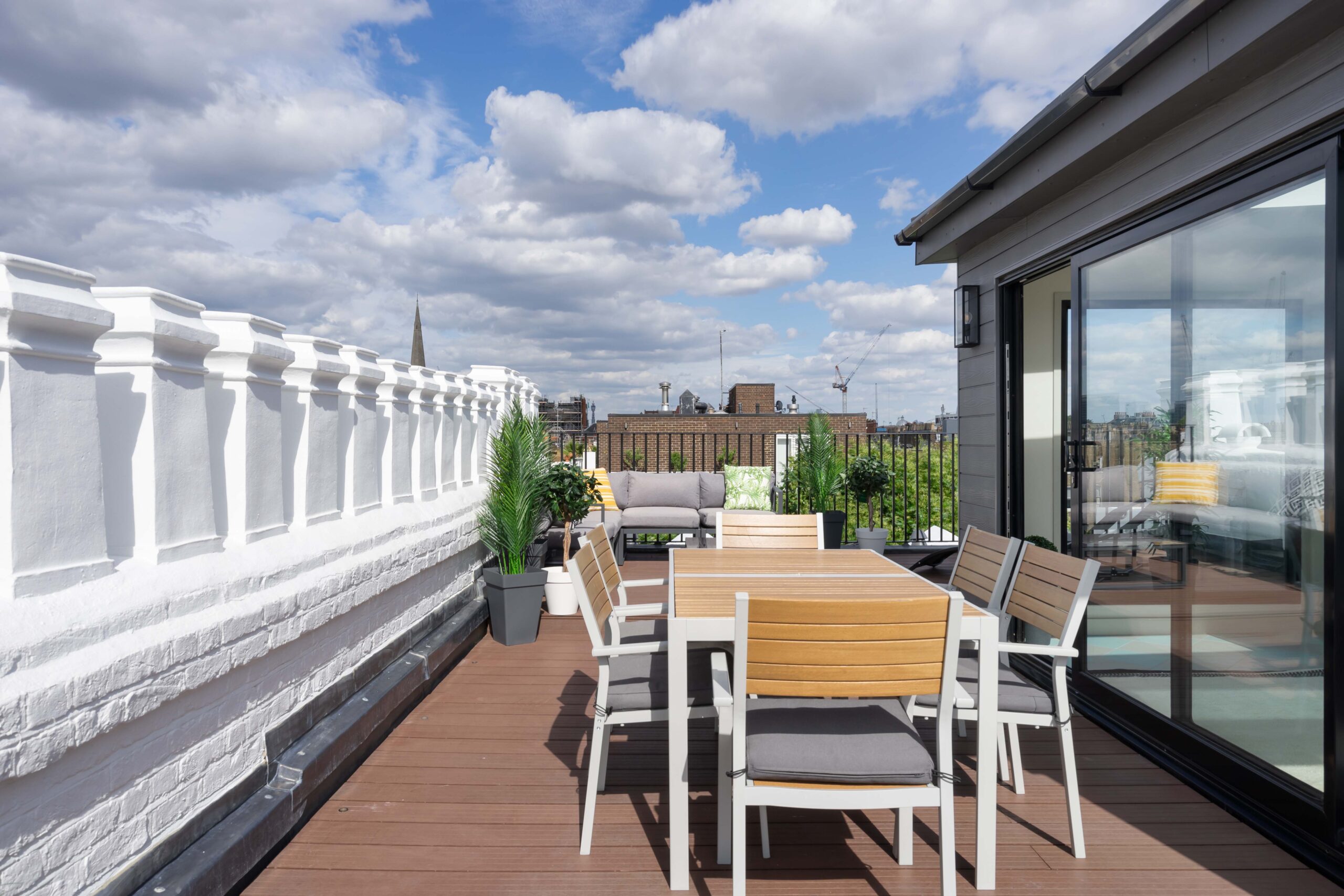 Roof terrace at Linden Gardens Bayswater