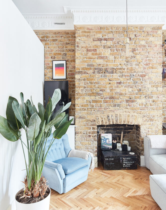 For Sale: Oxford Gardens, North Kensington W10 with exposed brick wall