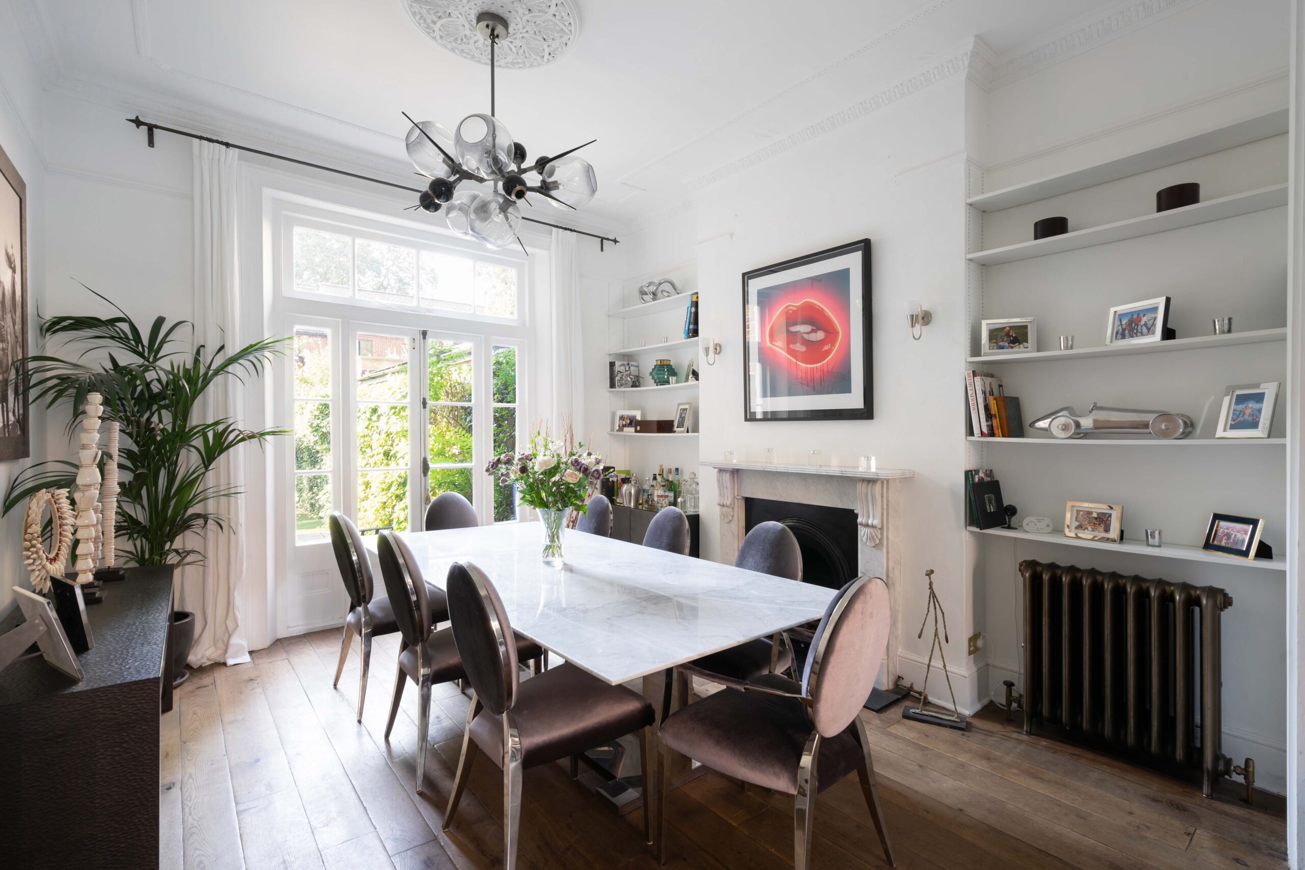 For Sale: St Marks Road North Kensington W10 stylish dining room with French doors
