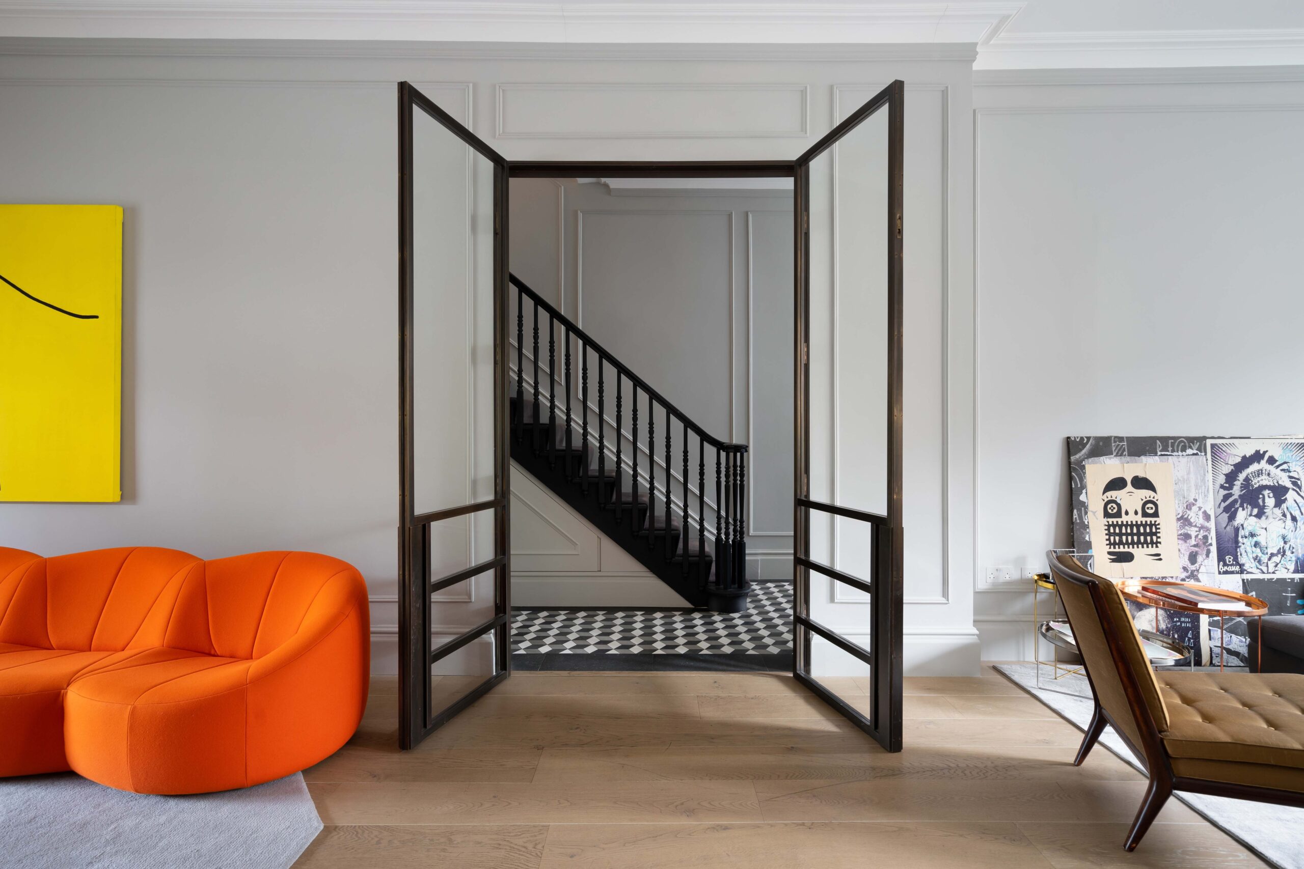 Staircase design by Rabih Hage at St Quintin Avenue - a luxury house in North Kensington W10