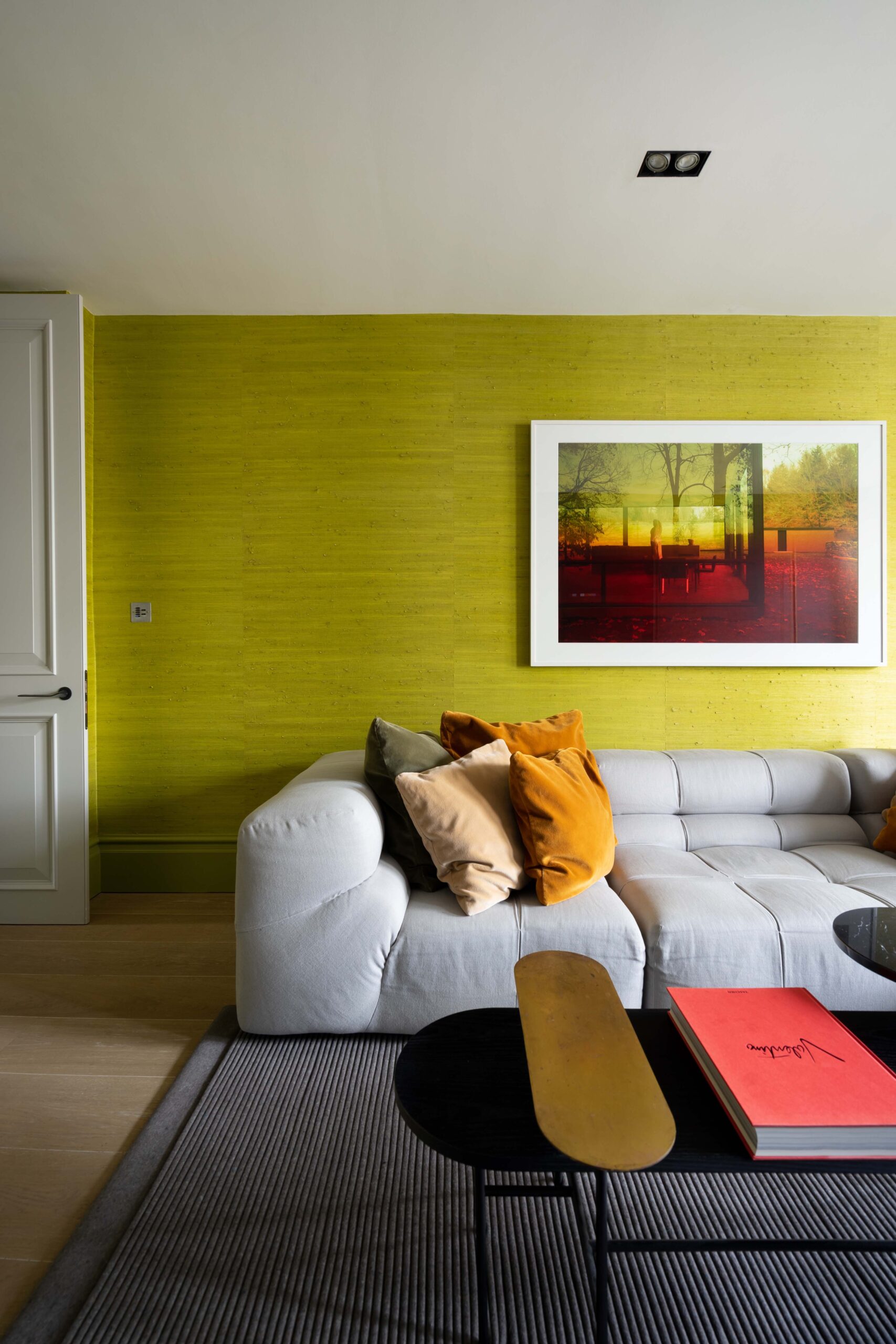 Vibrant living room at St Quintin Avenue Kensington