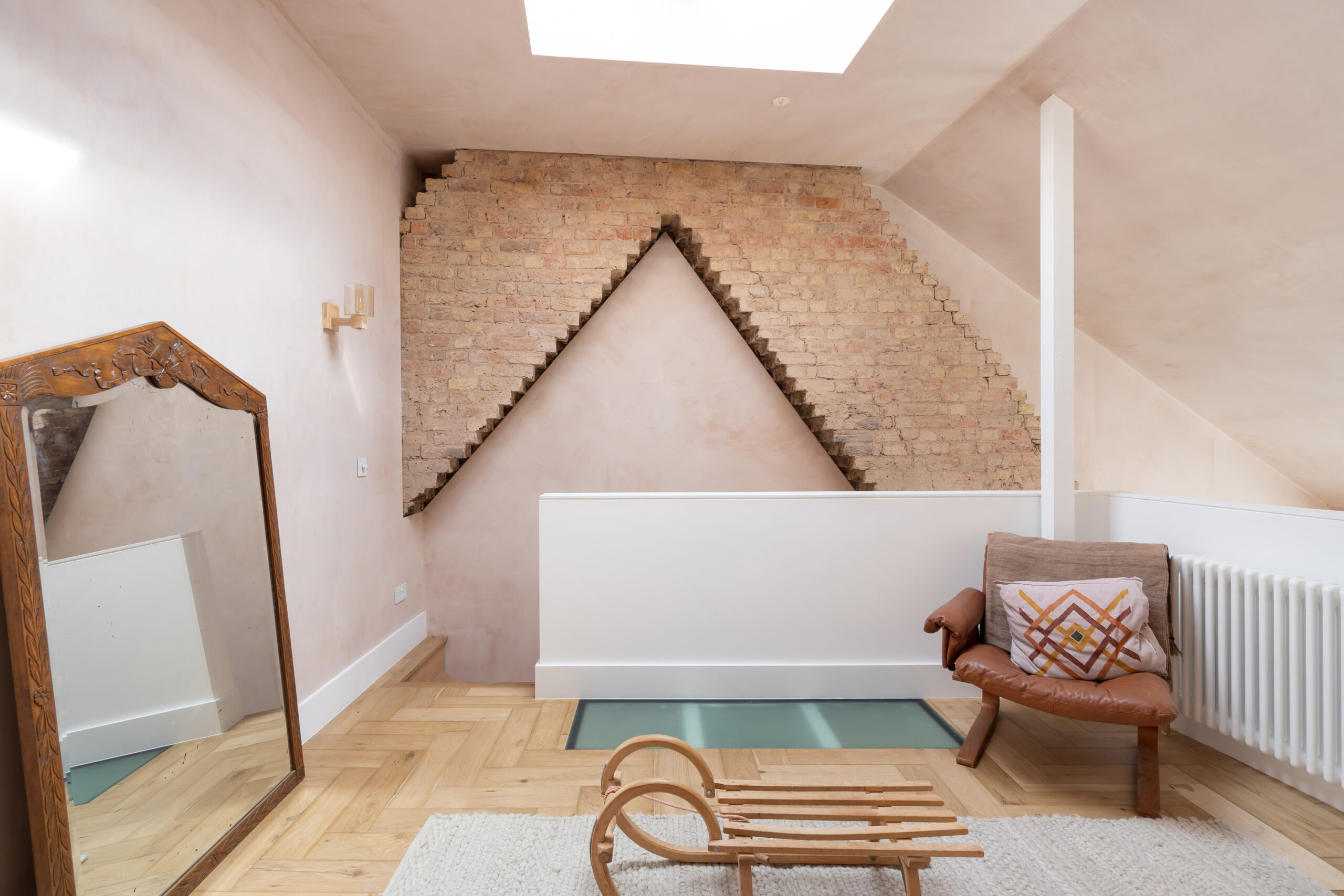Mezzanine Level with exposed brick wall St Quintin Gardens