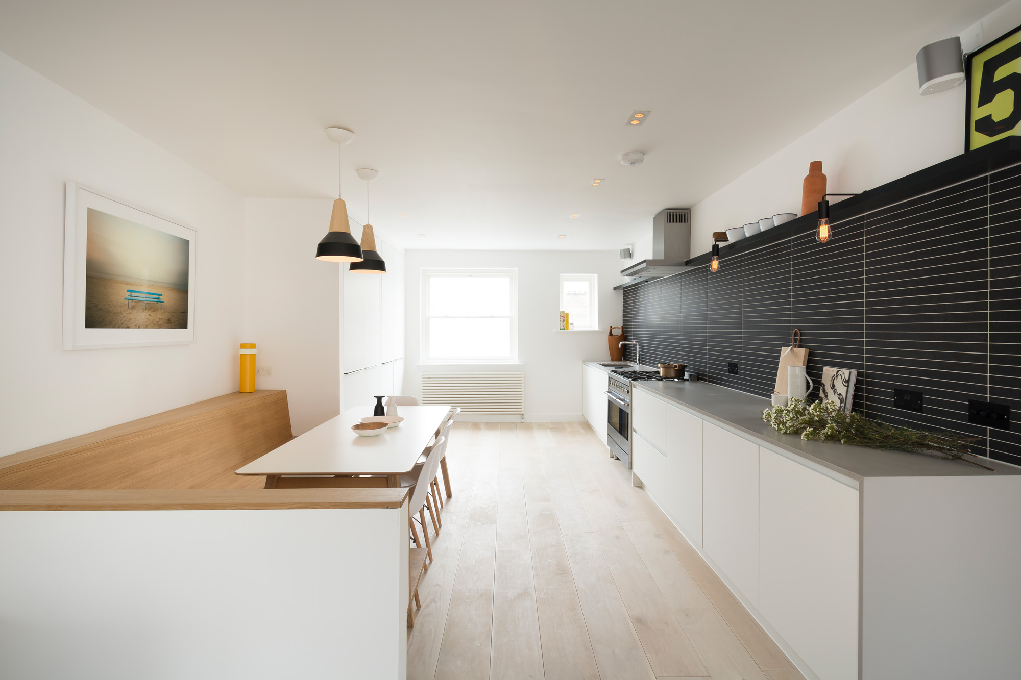 For Rent: Westbourne Gardens Bayswater W2 minimalist kitchen with contemporary design