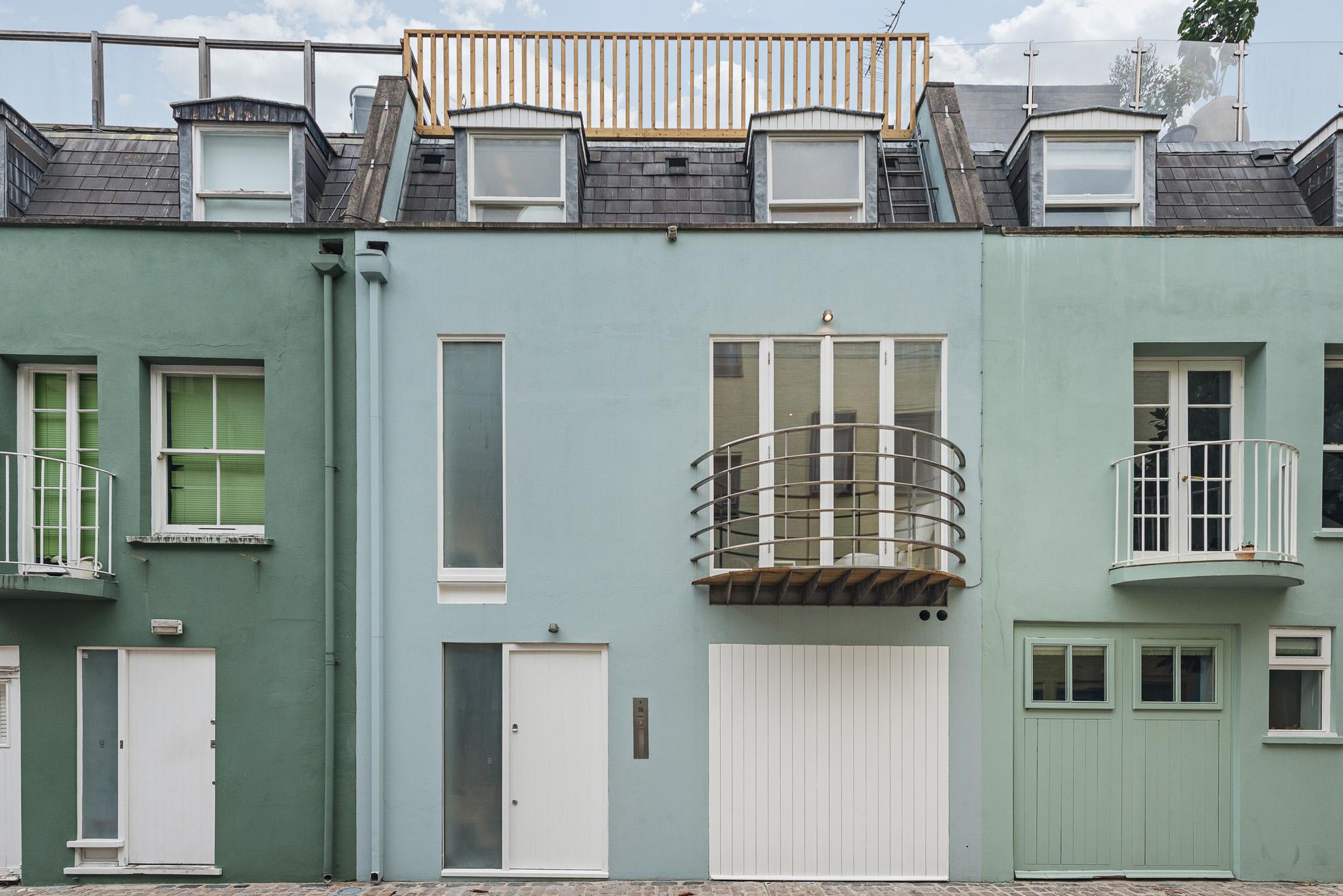 For sale Alba Place Notting Hill W11 pale blue facade