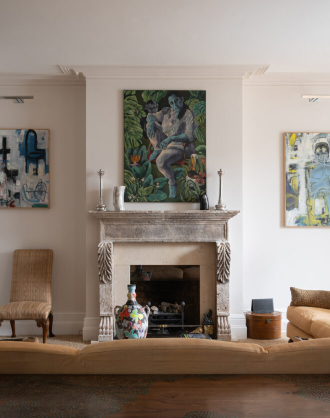 For Sale: Hereford Mansions Notting Hill W11 ornate fireplace in the reception room