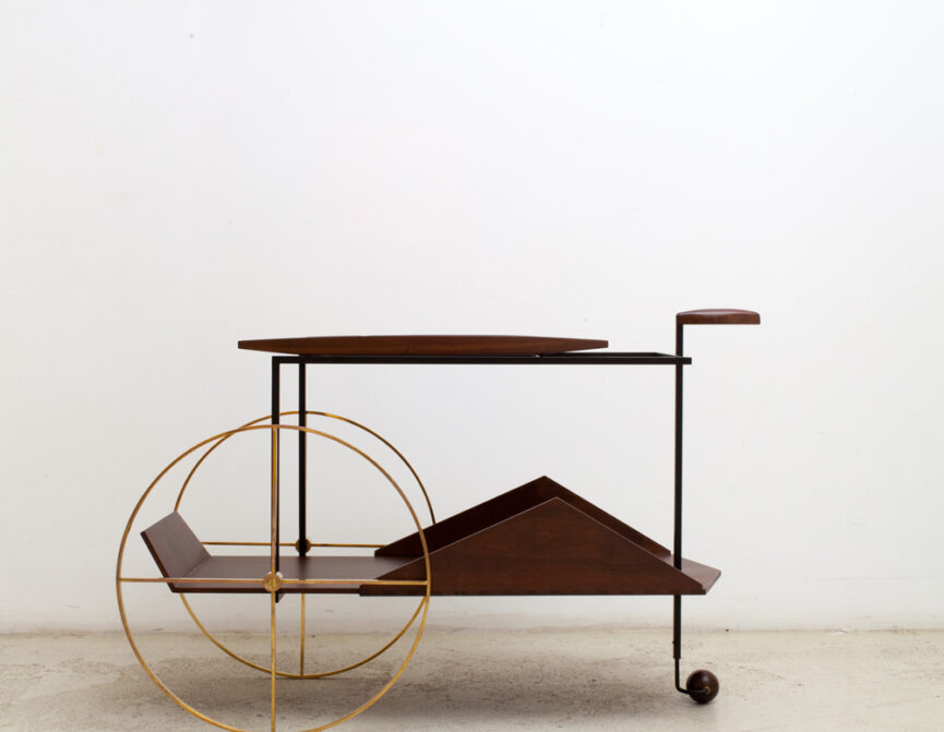 Luxury and artisinal furniture design in London: Bar cart by Espasso