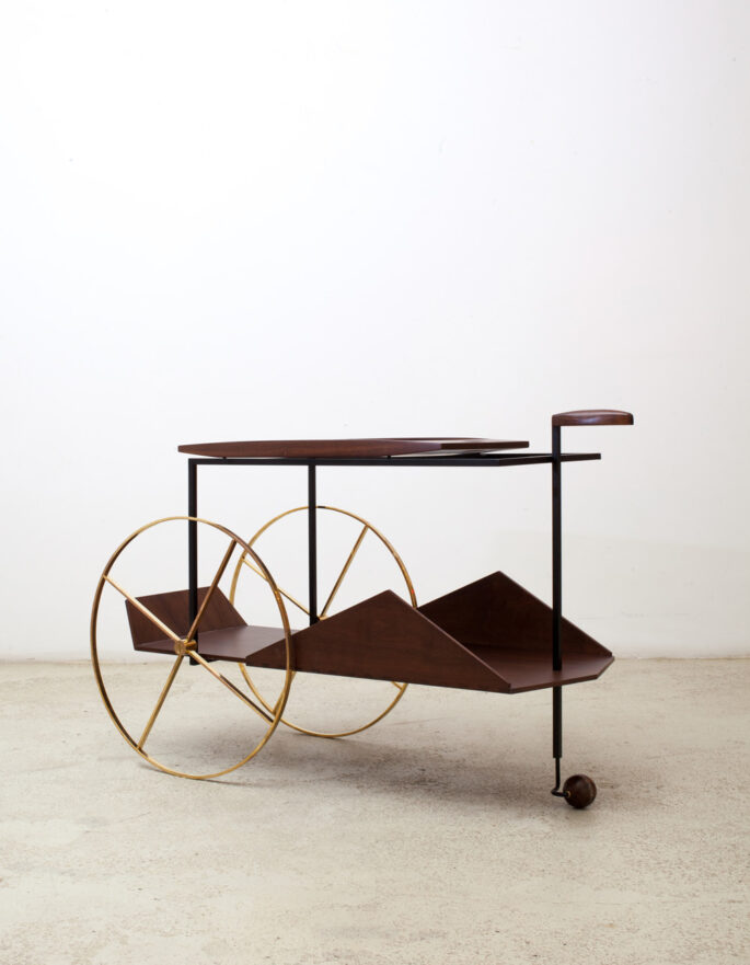 Luxury and artisinal furniture design in London: Bar cart by Espasso