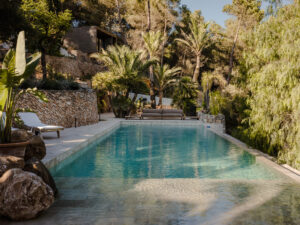 Swimming pool and casita at Villa to Rent Finca Alma in Ibiza