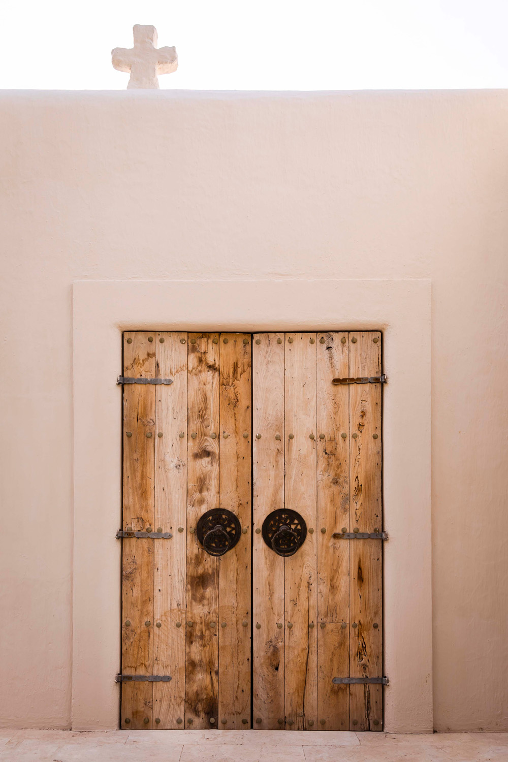 Double doors to a monastic finca