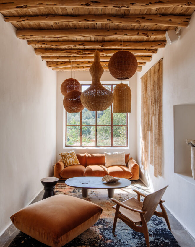 Considered interior of a design-led Ibiza holiday home