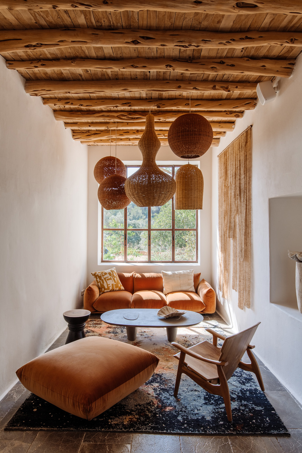 Considered interior of a design-led Ibiza holiday home